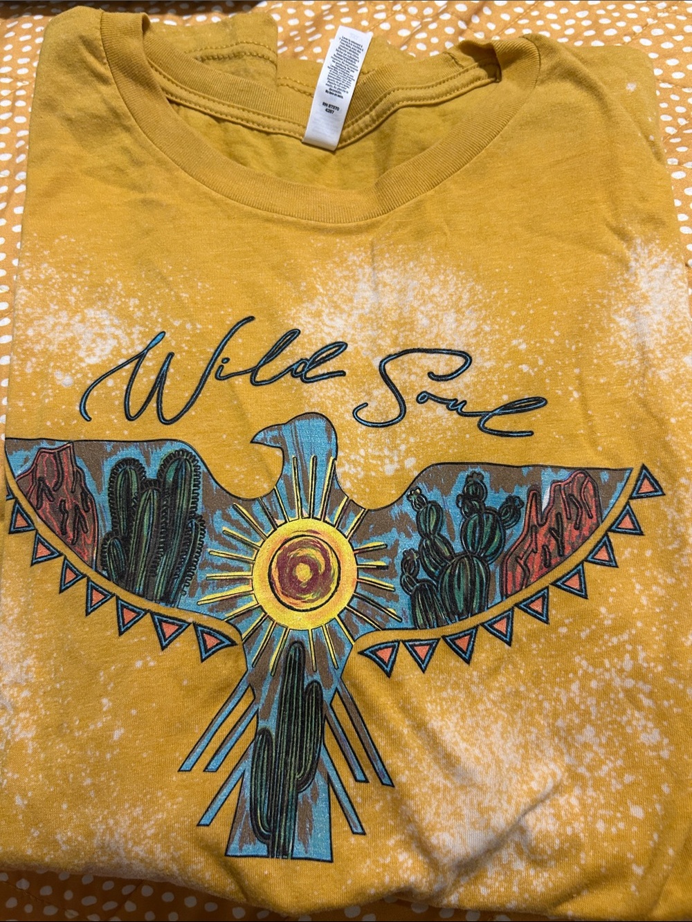 Wild Soul Graphic Tee - Mustard Yellow